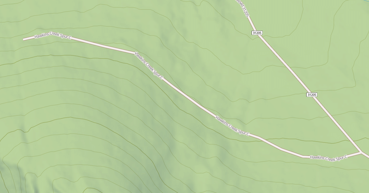 Map preview of HAWKINS CREEK SPUR C