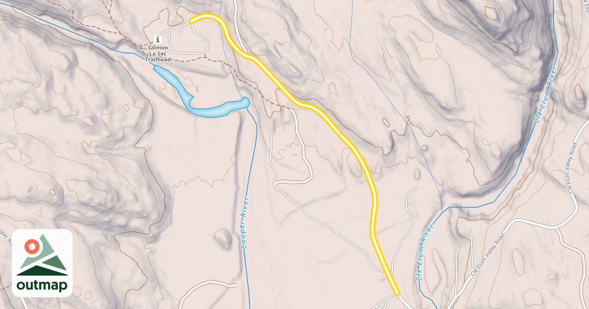 Map of Trailhead Road
