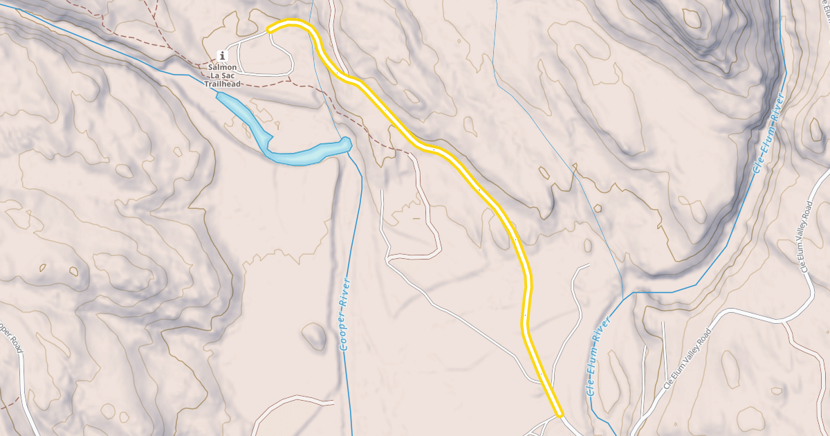 Map preview of Trailhead Road