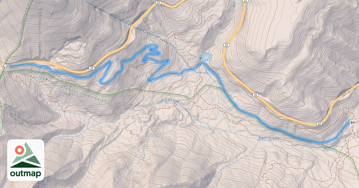 Map of Old Pass Road