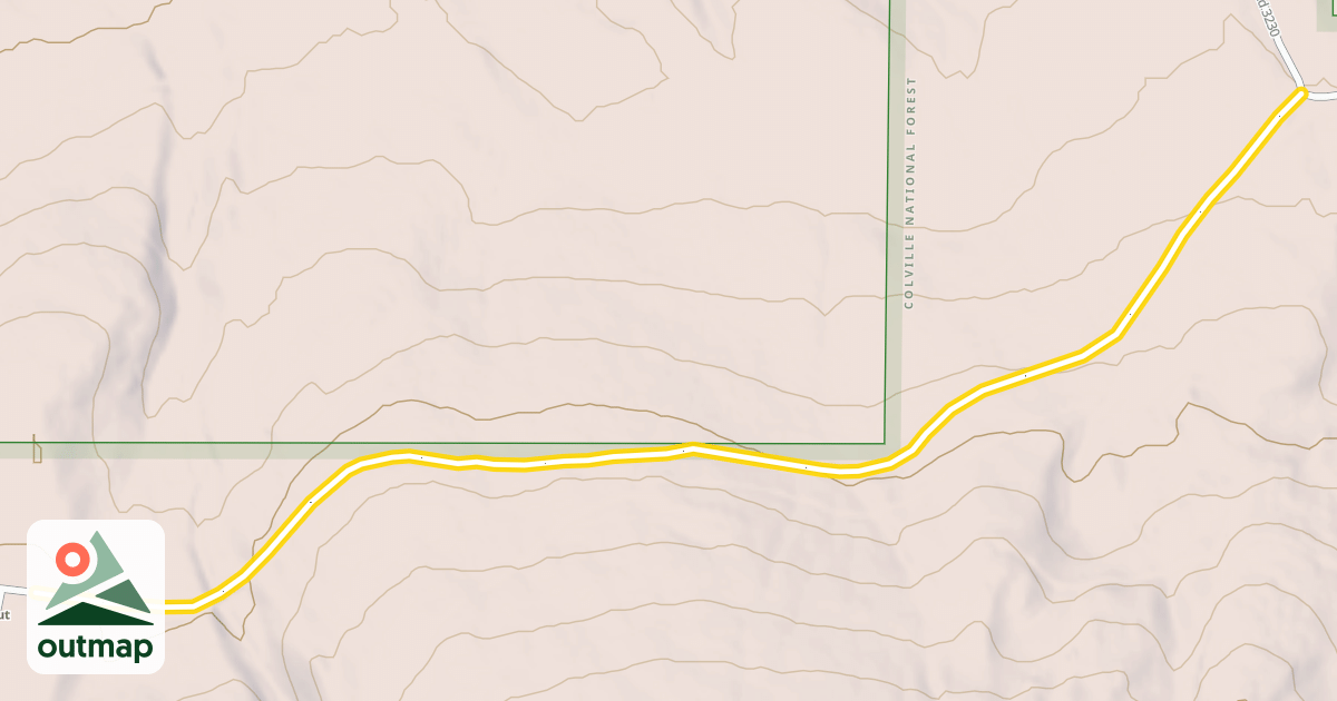 Map of National Forest Development Road 260