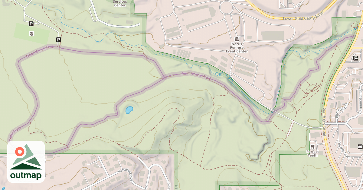 Map of Bear Creek Trail