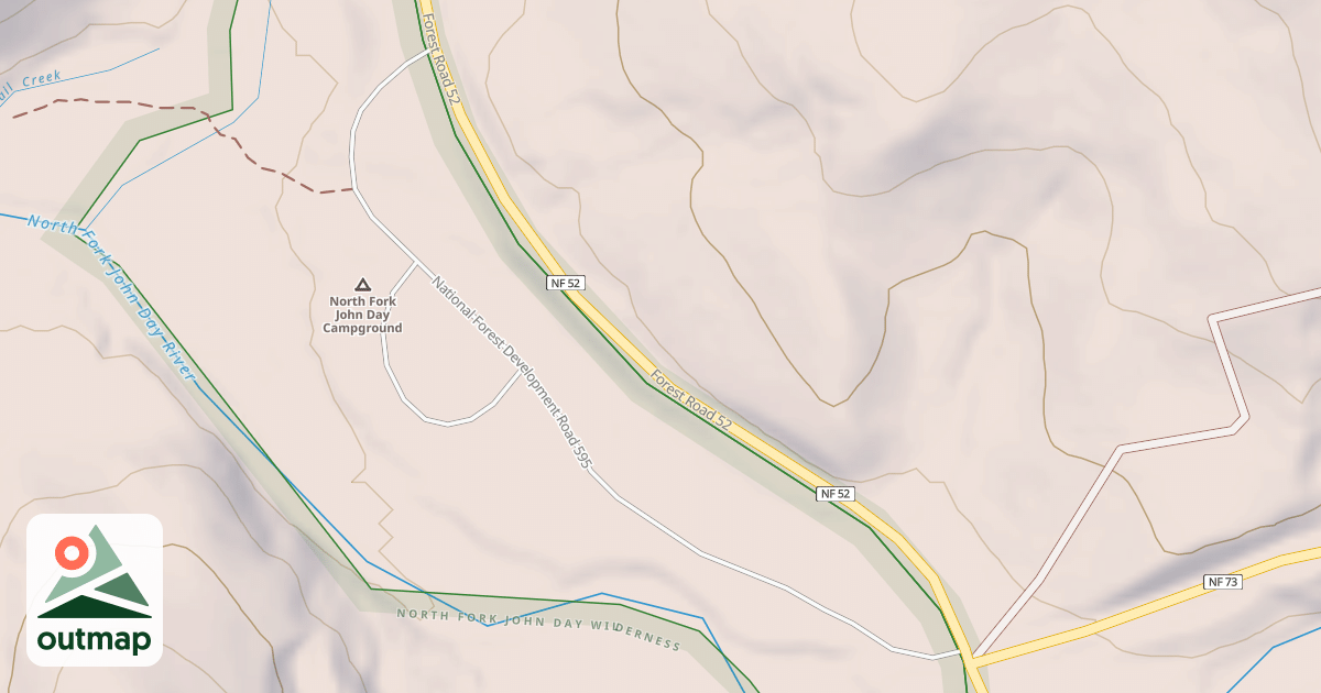 Map of NORTH FORK CG/TH