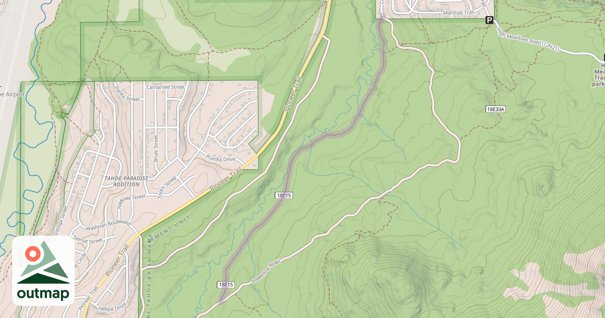 Map of Railroad Grade Trail