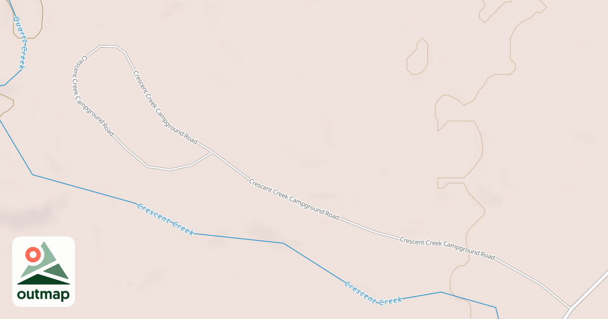 Map of CRESCENT CREEK CAMPGROUND RD