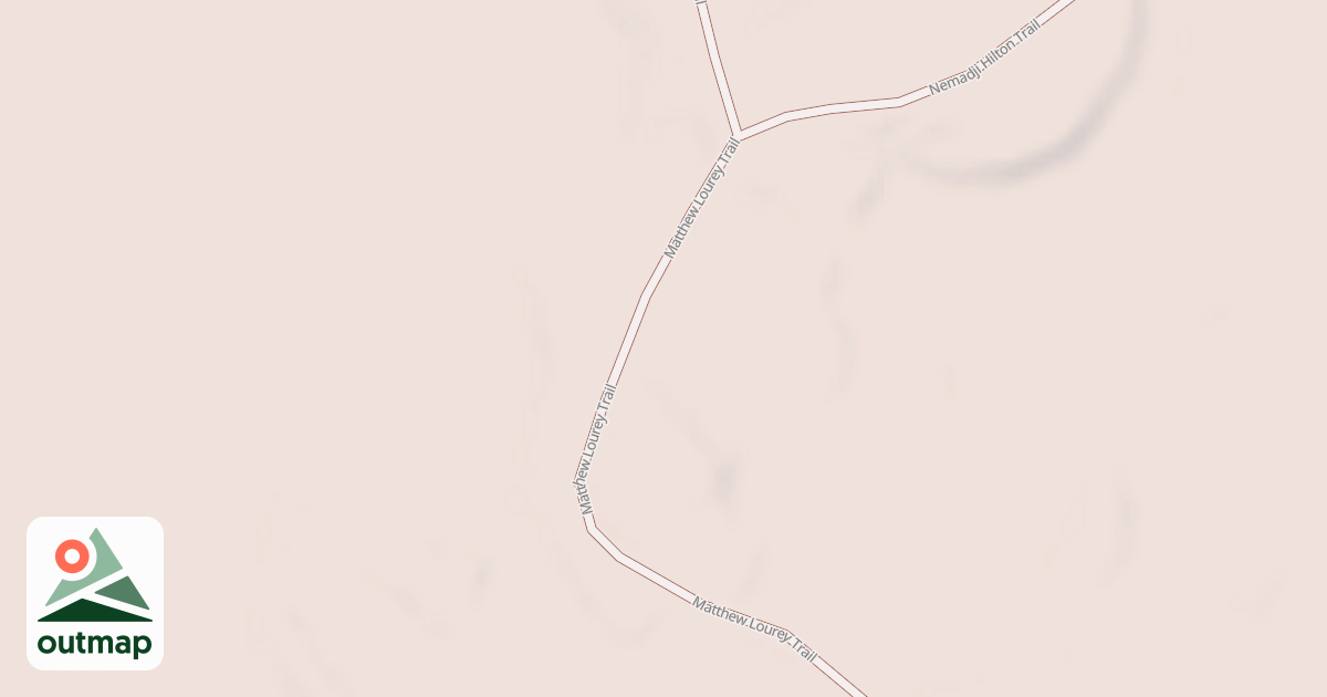 Map of Matthew Lourey State Trail