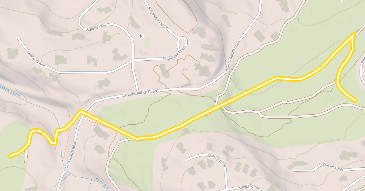 Map preview of Skunk Creek Trails