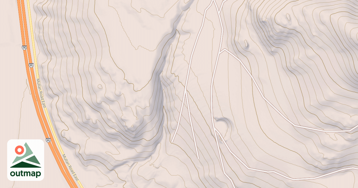Map of HAPPY HOLLOW SPUR 1