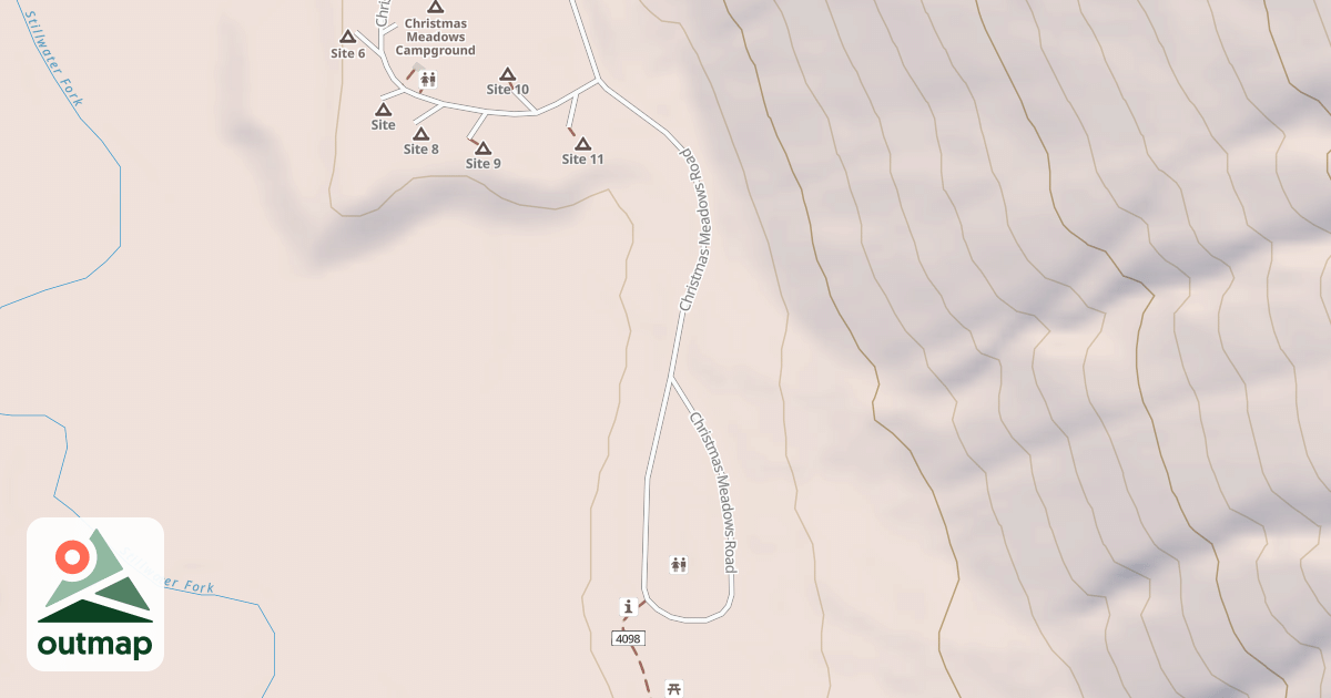 Map of CHRISTMAS MEADOWS TH