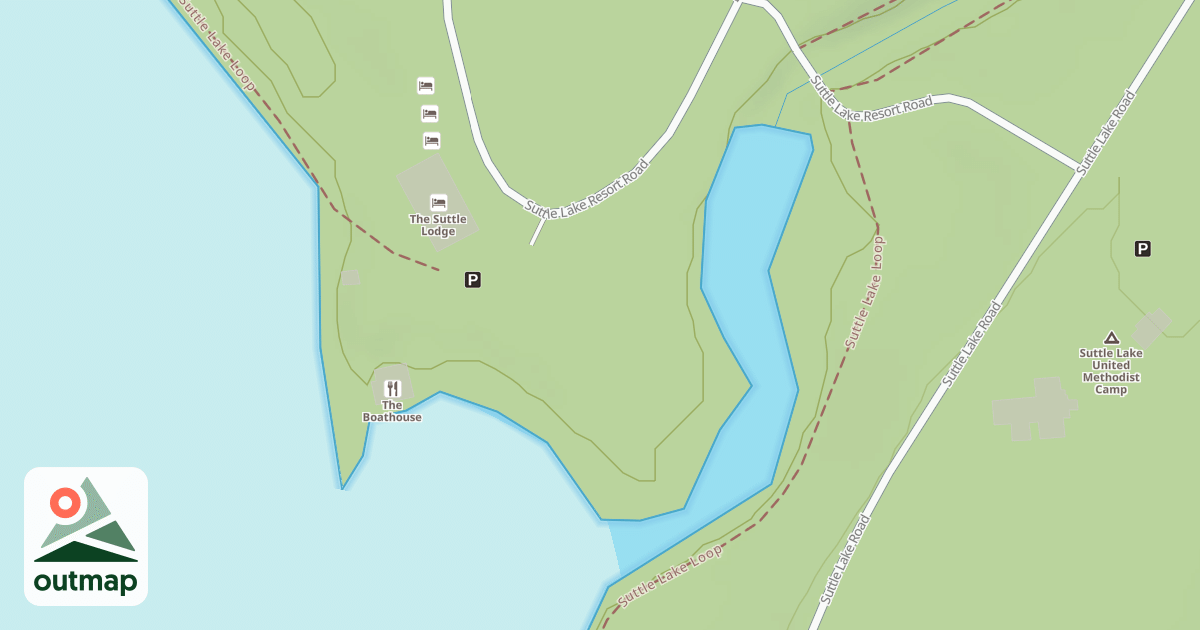 Map of CINDER BEACH C.G