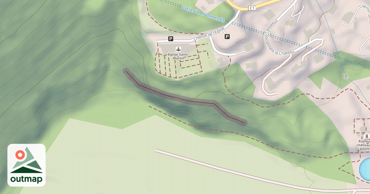Map of Climbing Crag