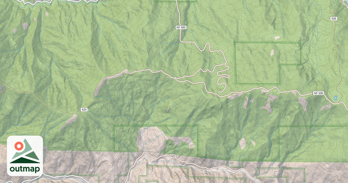 Map of Elliott Ridge