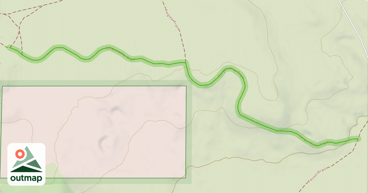 Map of Serpentine Trail