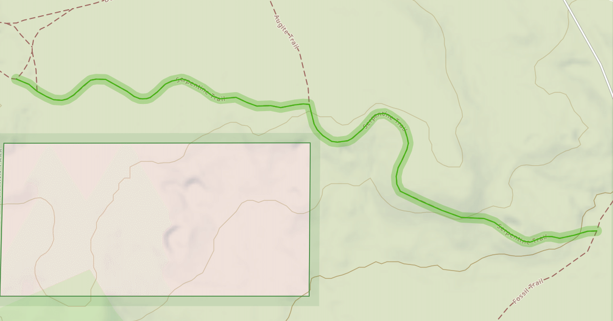 Map preview of Serpentine Trail