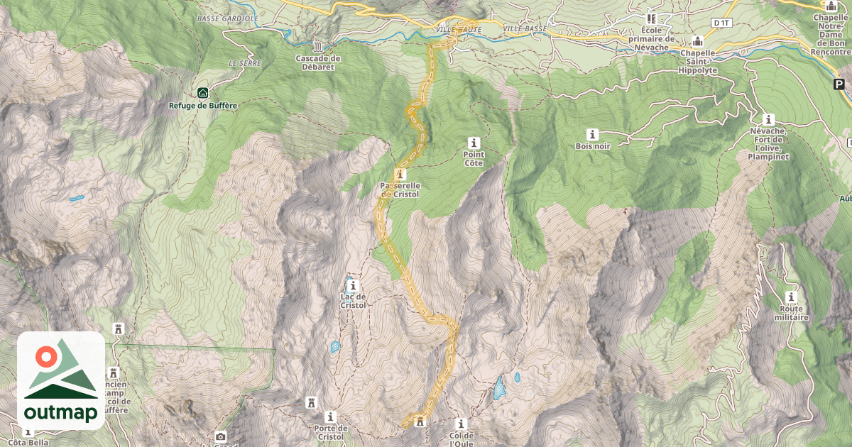 Map of La Gardiole — Névache