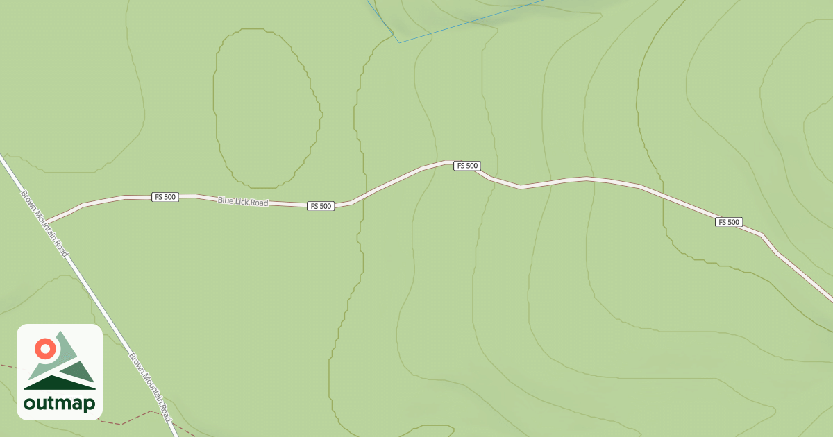Map of Brown Mountain Snomo