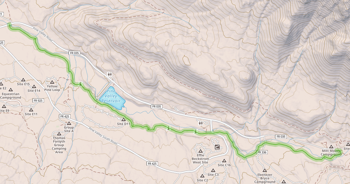 Map preview of Santa Clara River Trail