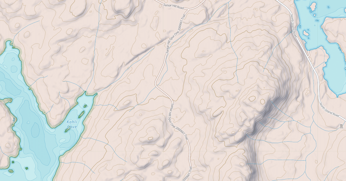 Map preview of SARKAR HILL SPUR ONE 2000661