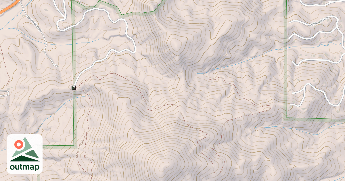 Map of USFS Motor Vehicle Use Map Trails 17459
