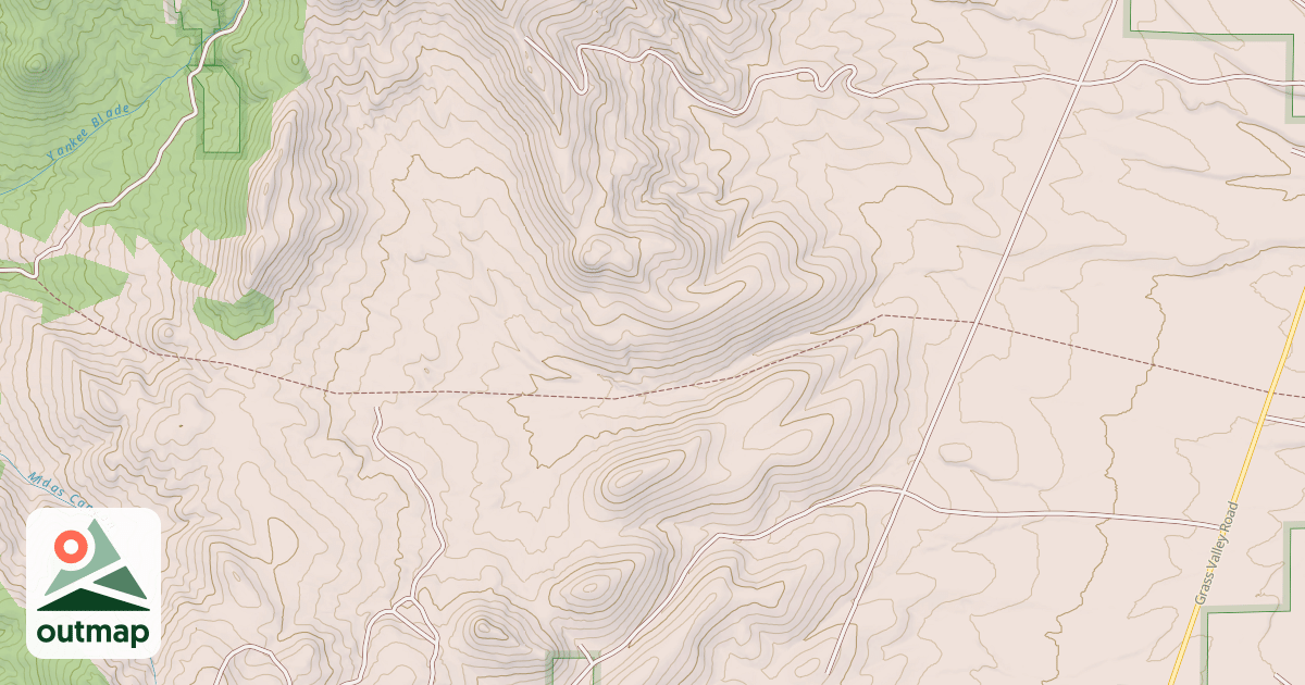 Map of EMIGRANT CANYON