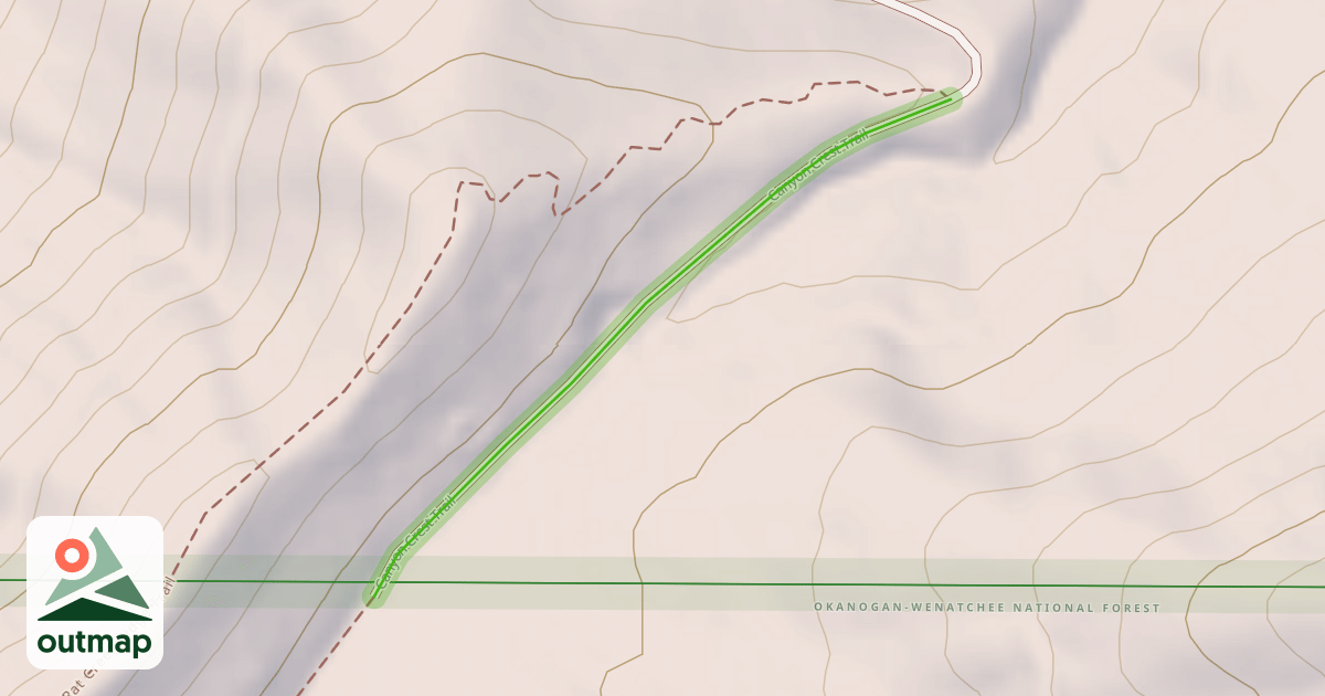 Map of Canyon Crest Trail