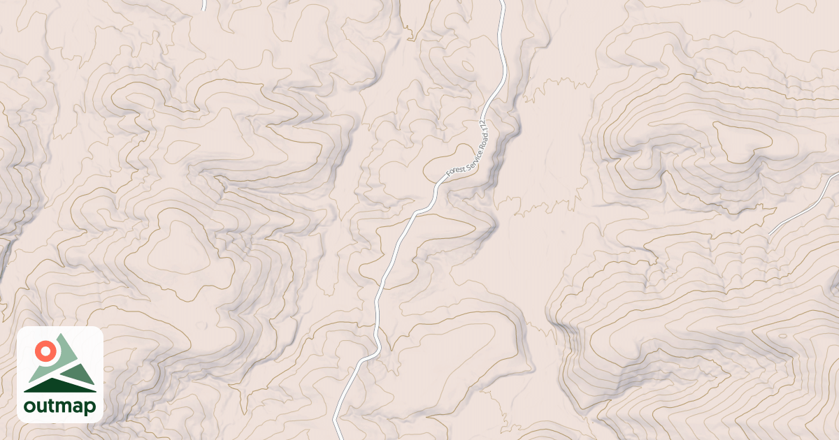 Map of FOURCHE MTN - TURNER CREEK