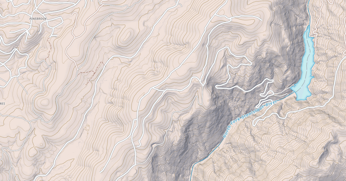 Map preview of USFS National Forest System Roads {5169D070-F4C9-4FE4-9040-B7EBE5E89892}