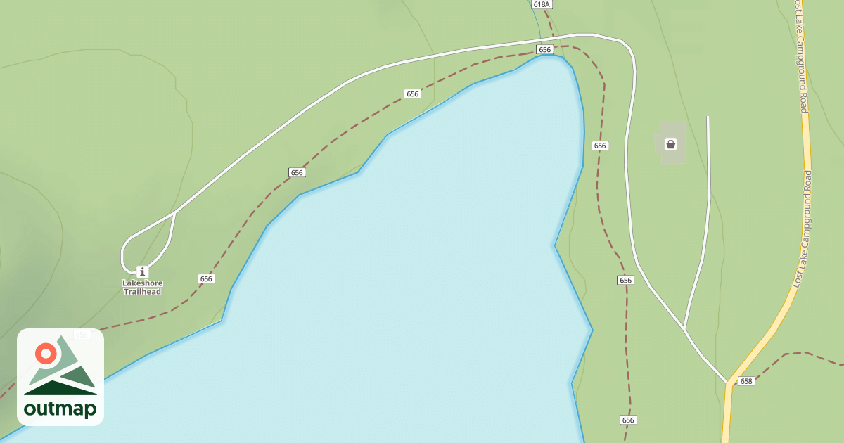 Map of LOST LAKE VIEW POINT ROAD