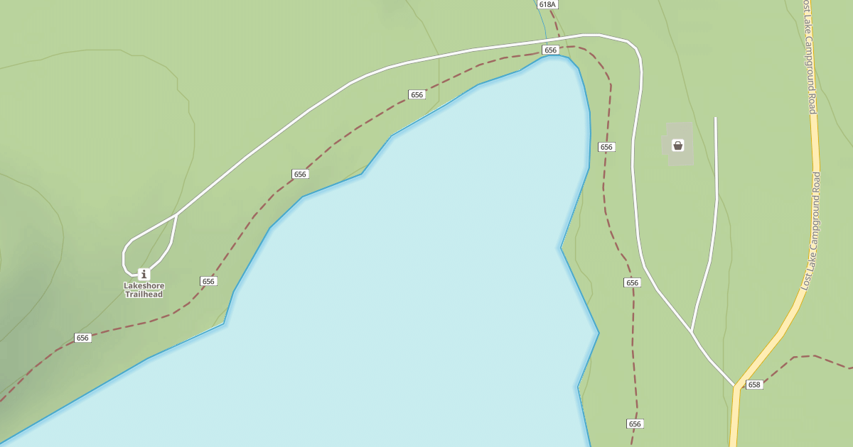 Map preview of LOST LAKE VIEW POINT ROAD