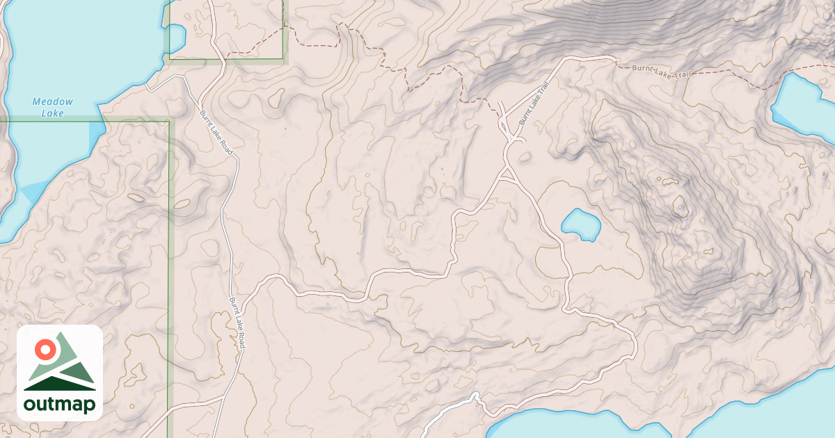 Map of Burnt Lake Atv