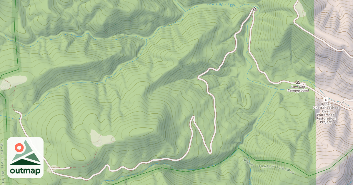 Map of UPPER LOW GAP CK.