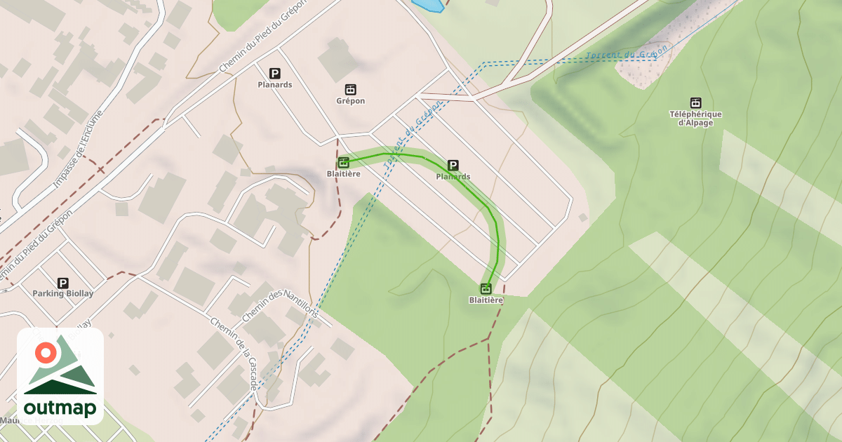 Map of Blatière