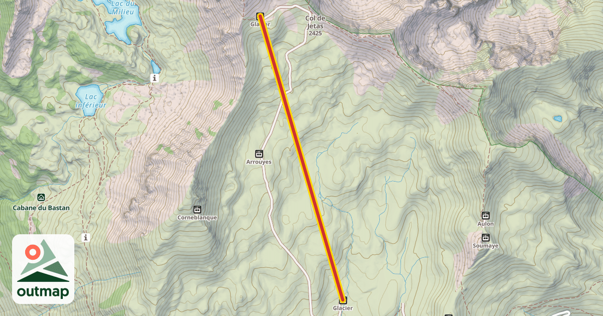 Map of Glacier