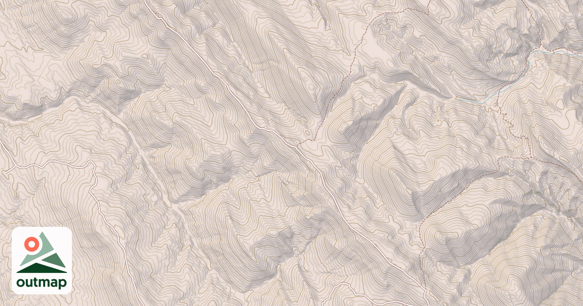 Map of Fourth Of July Ridge