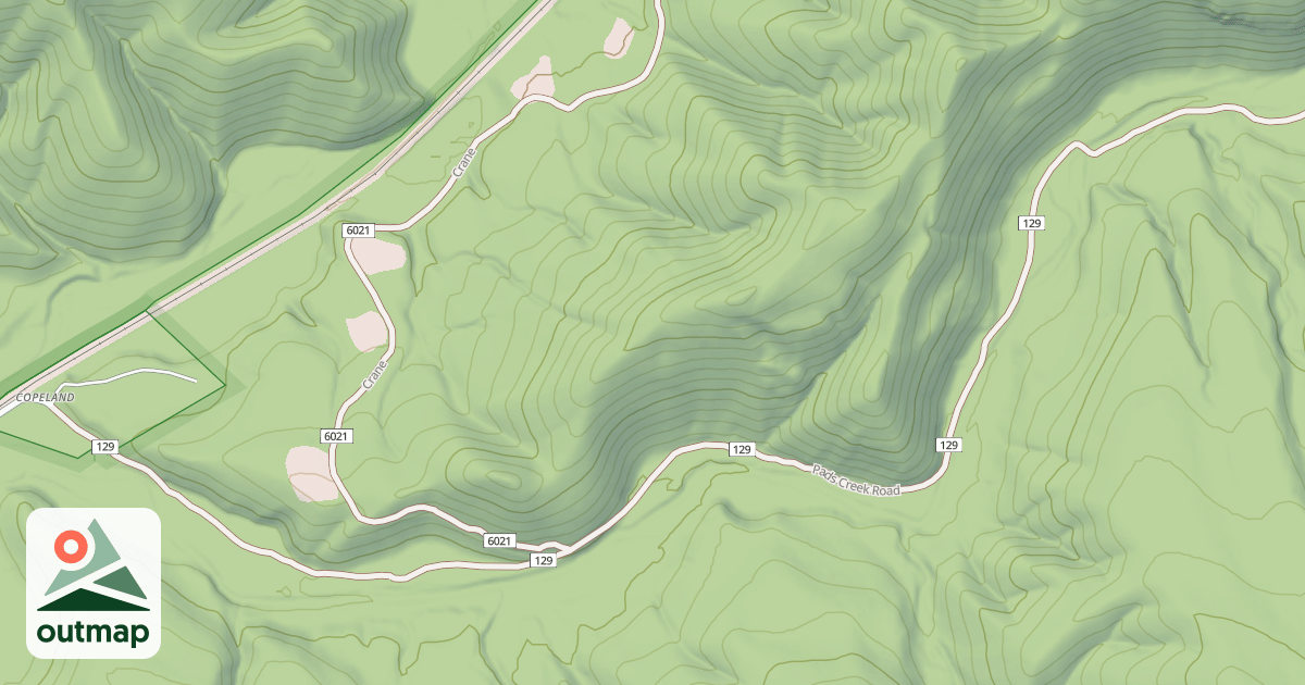 Map of PADS CREEK