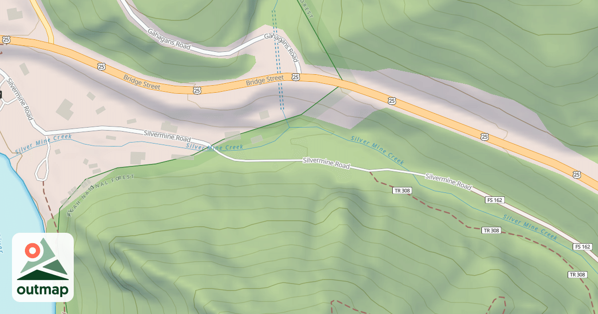 Map of SILVERMINE