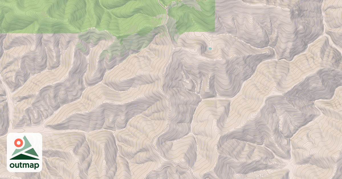Map of Dam Creek Divide