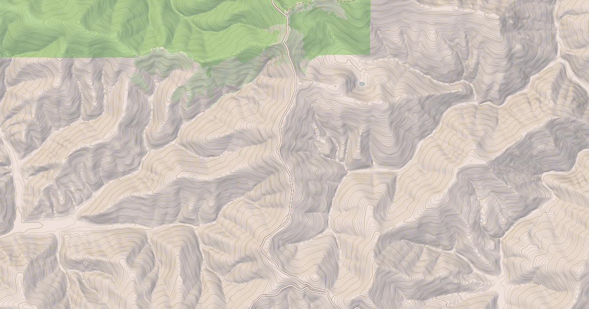 Map preview of Dam Creek Divide