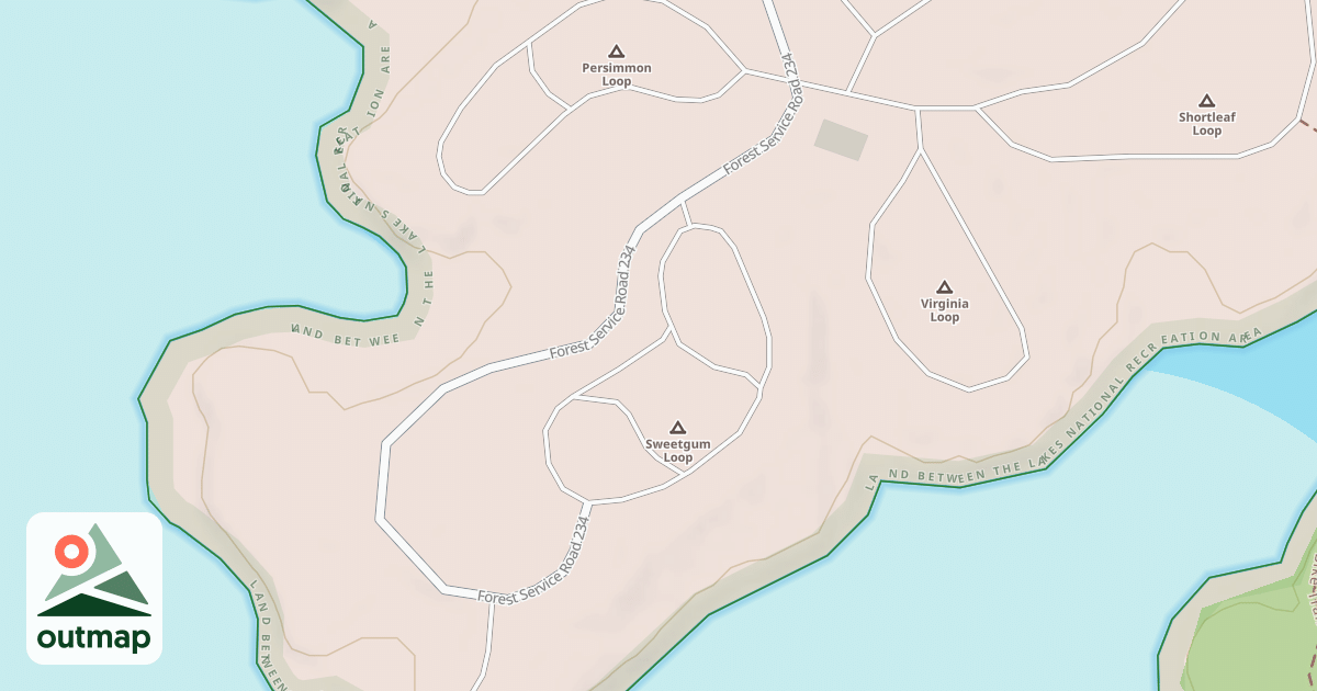 Map of P.C. SWEETGUM LOOP