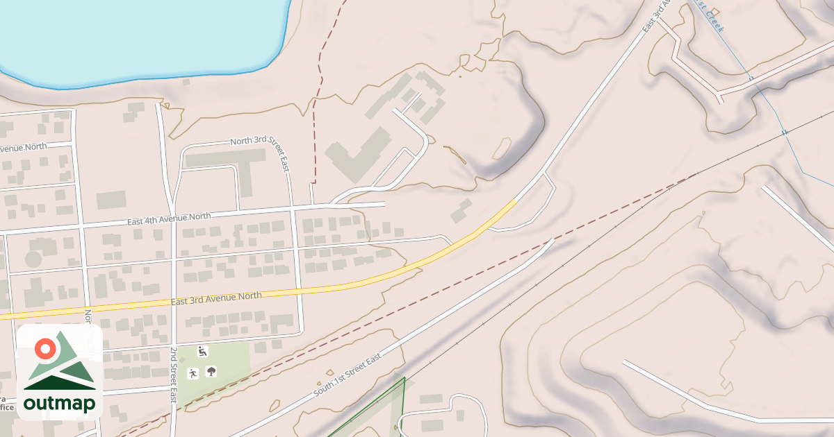 Map of East Range OHV Trail