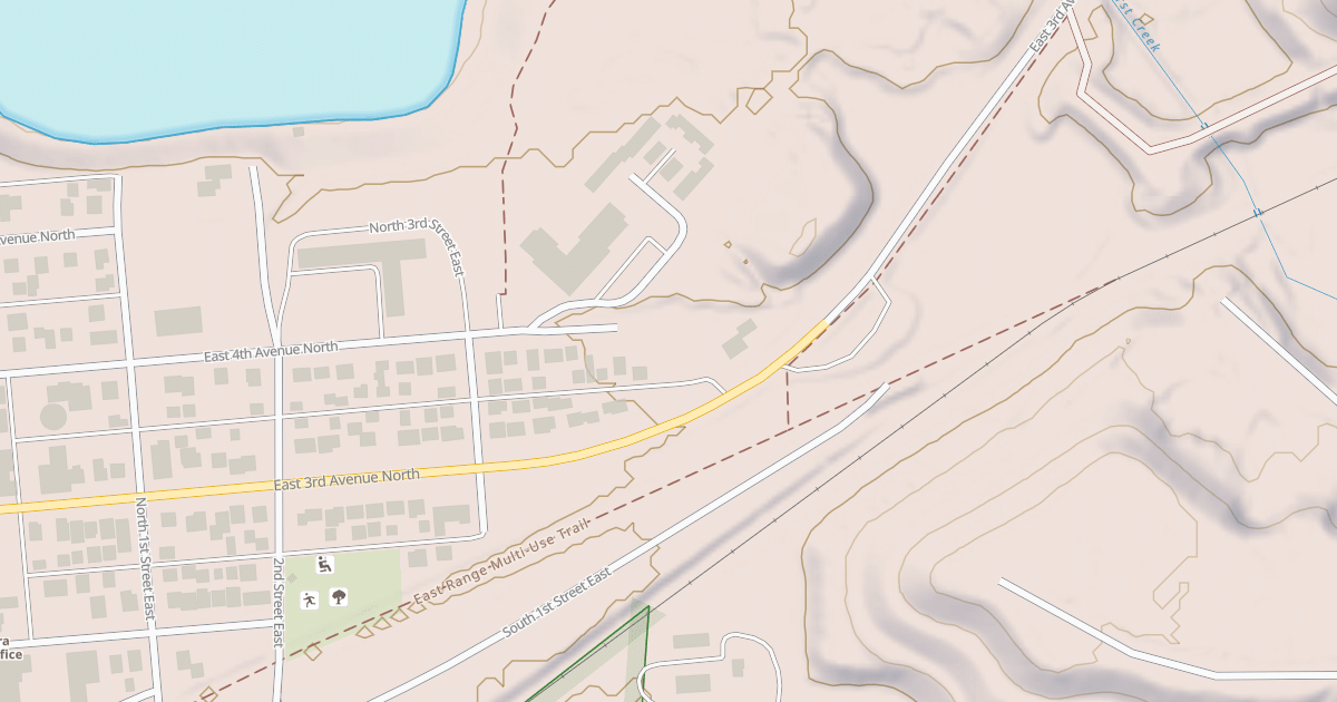 Map preview of East Range OHV Trail