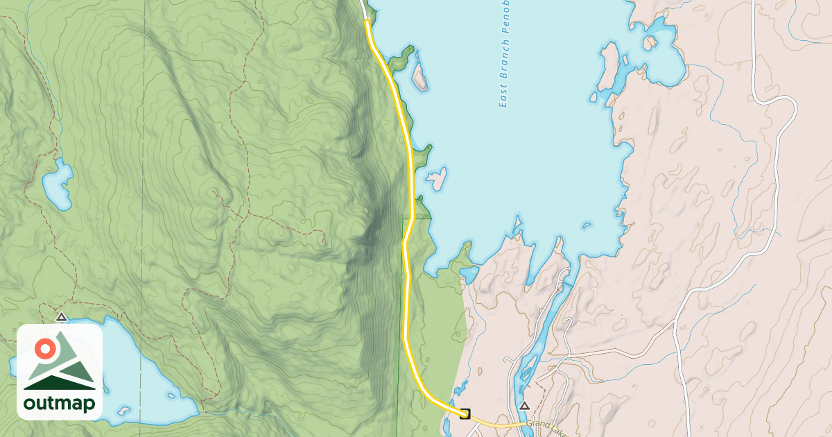 Map of Grand Lake Road