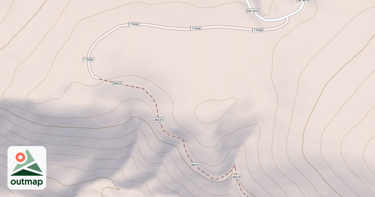 Map of BLUESLIDE RIDGE SPUR C