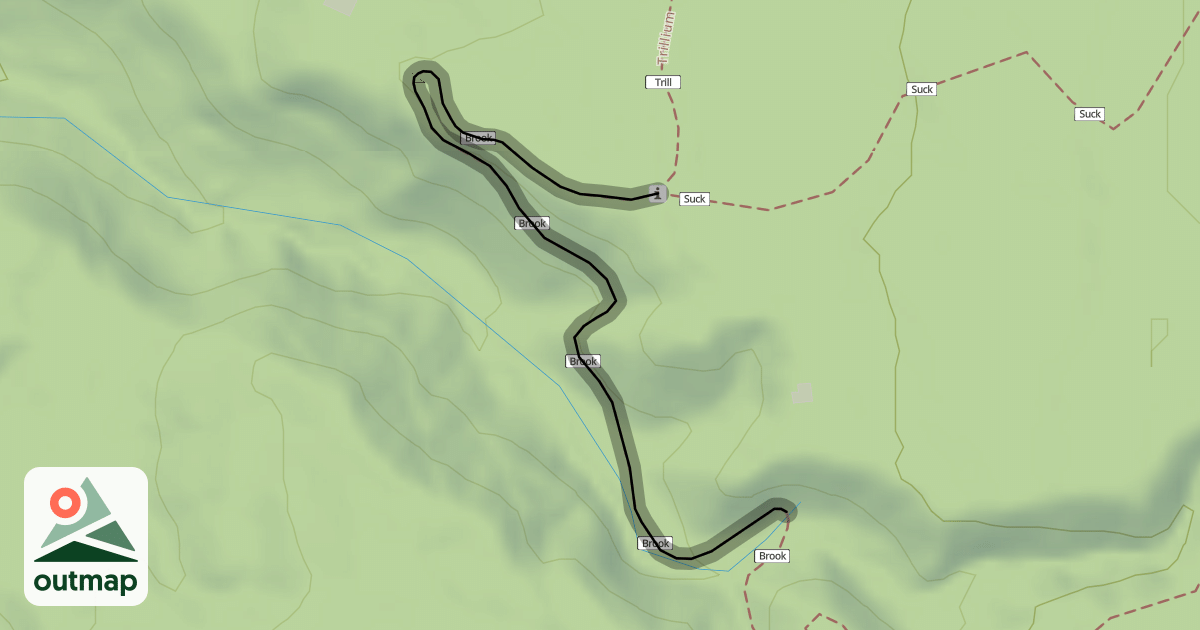 Map of Brooks Gorge