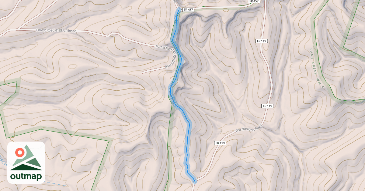 Map of Sheltowee Trace