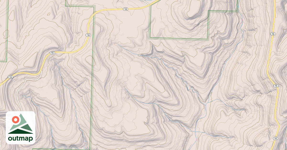 Map of CALLOWAY FLAT