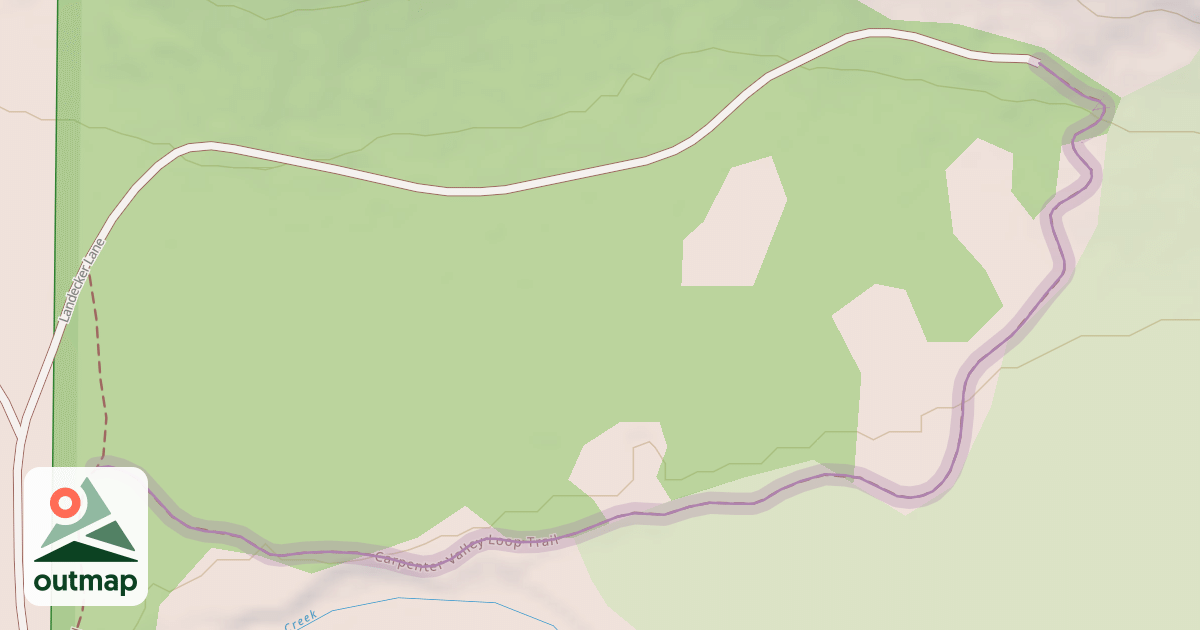 Map of Carpenter Valley Loop Trail