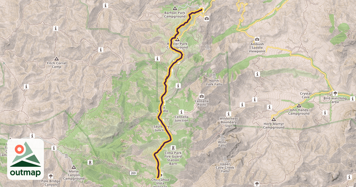 Map of Crest Trail #270