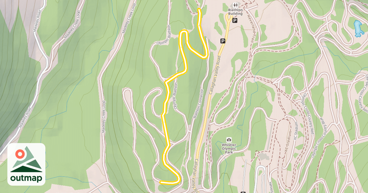 Map of Olympic Biathlon