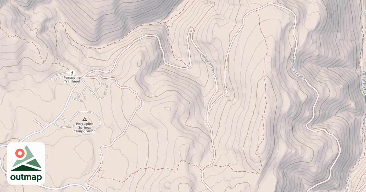 Map of PORCUPINE EAST
